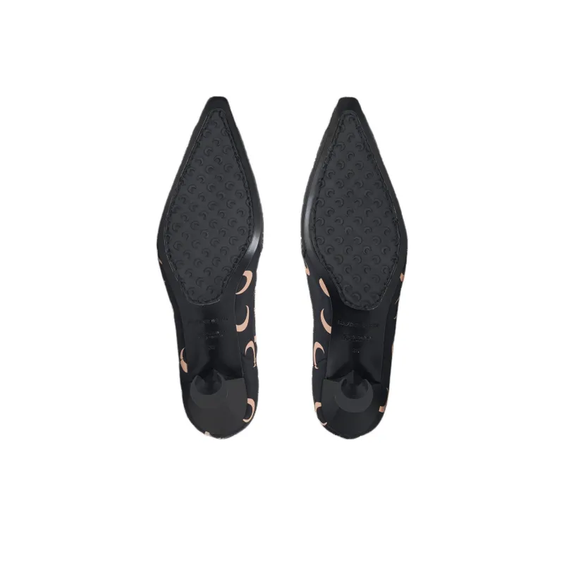 Marine Serre Ankle Boots 6cm Women's Black-4
