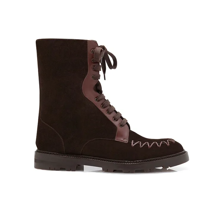 MANOLO BLAHNIK Tolstaja Ankle Boots Men's Dark Brown-1