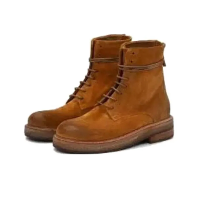 Marsèll Lace-up Suede Boots-4