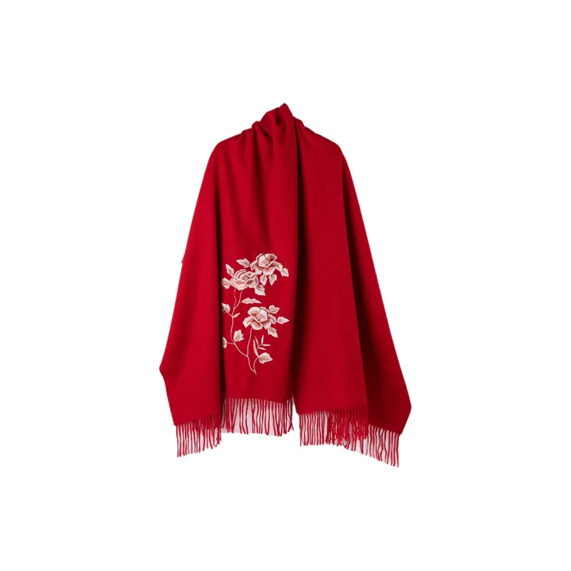 Shanghai Story Sheep Wool Knit Scarves Women's-12