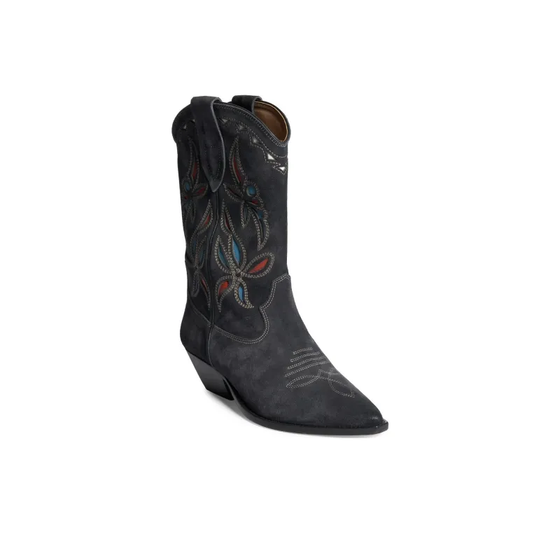 ISABEL MARANT Duerto Suede Cowboy Boots-1