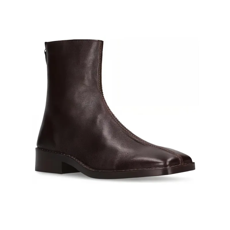 Lemaire Ankle Boots Men's Dark Brown-2