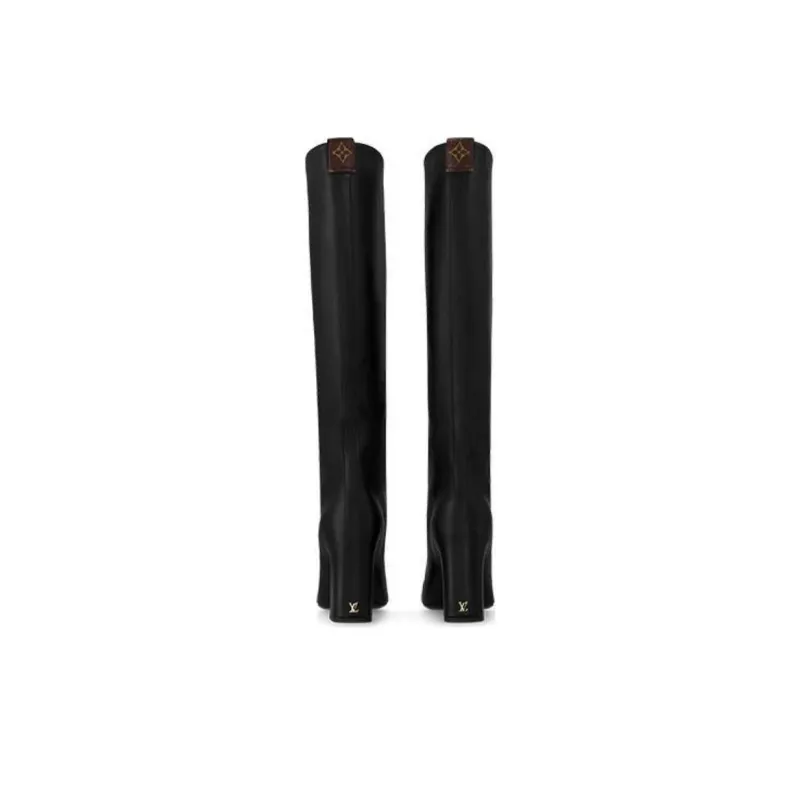 LOUIS VUITTON Donna Knee high Boots 8.5cm Women's Black-3