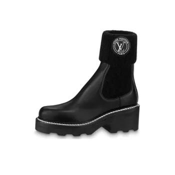 LOUIS VUITTON Lv Beaubourg Ankle Boots 'Black' Women's
