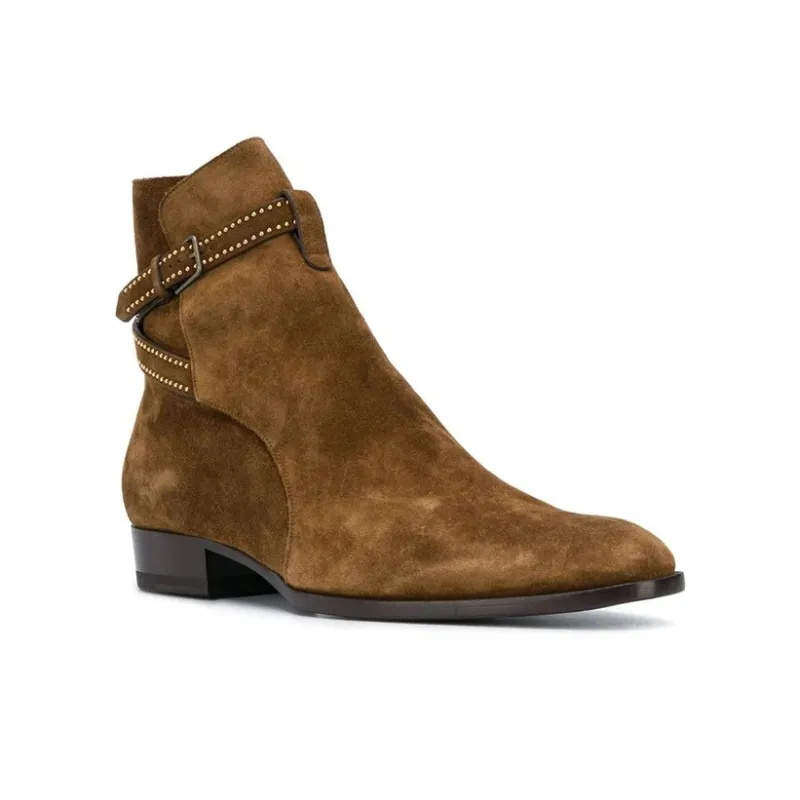 SAINT LAURENT Wyatt Ankle Boots-4