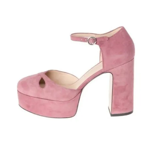 MARC JACOBS Chunky Heel High Heels Women's Pink