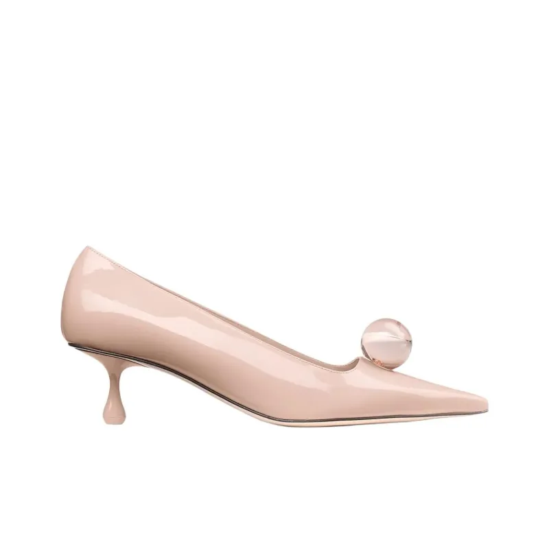 Jimmy Choo Orb Irregular Heel High Heels 5cm Women's Pink-1