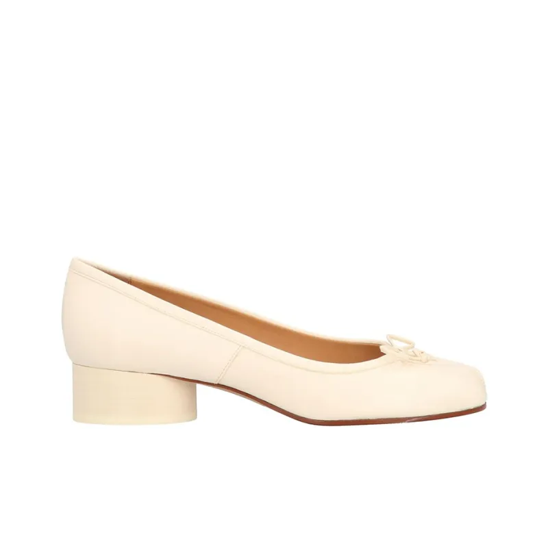 Maison Margiela Tabi Chunky Heel High Heels Women's Beige-1