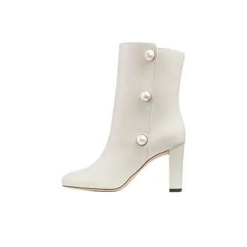 Jimmy Choo Ankle Boots 8.5cm Women's Latte