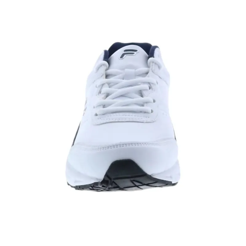 FILA Memory Sportland Anti-Slip Wear-Resistant Low-Top Casual Running Shoes Men's White-3