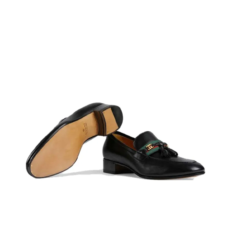 GUCCI Interlocking Collection Block Heel Loafers 3.5cm Men's-3