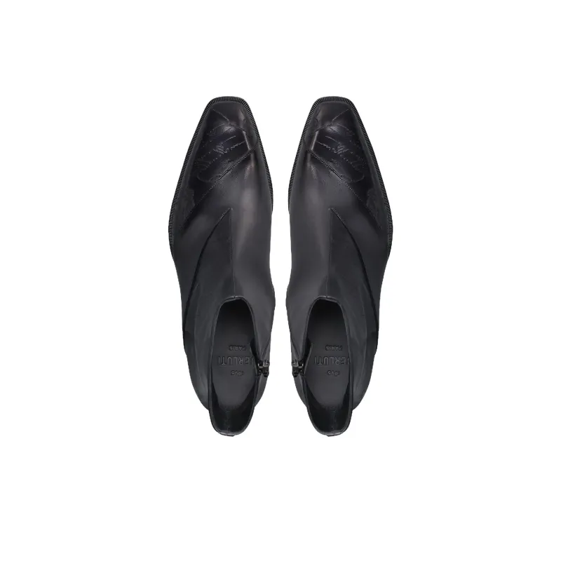 BERLUTI Demesure Scritto Ankle Boots Men's Black-3