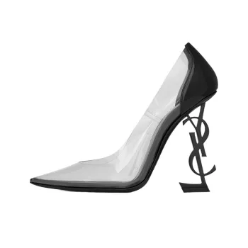 SAINT LAURENT Irregular Heel High Heels 11cm Women's Black