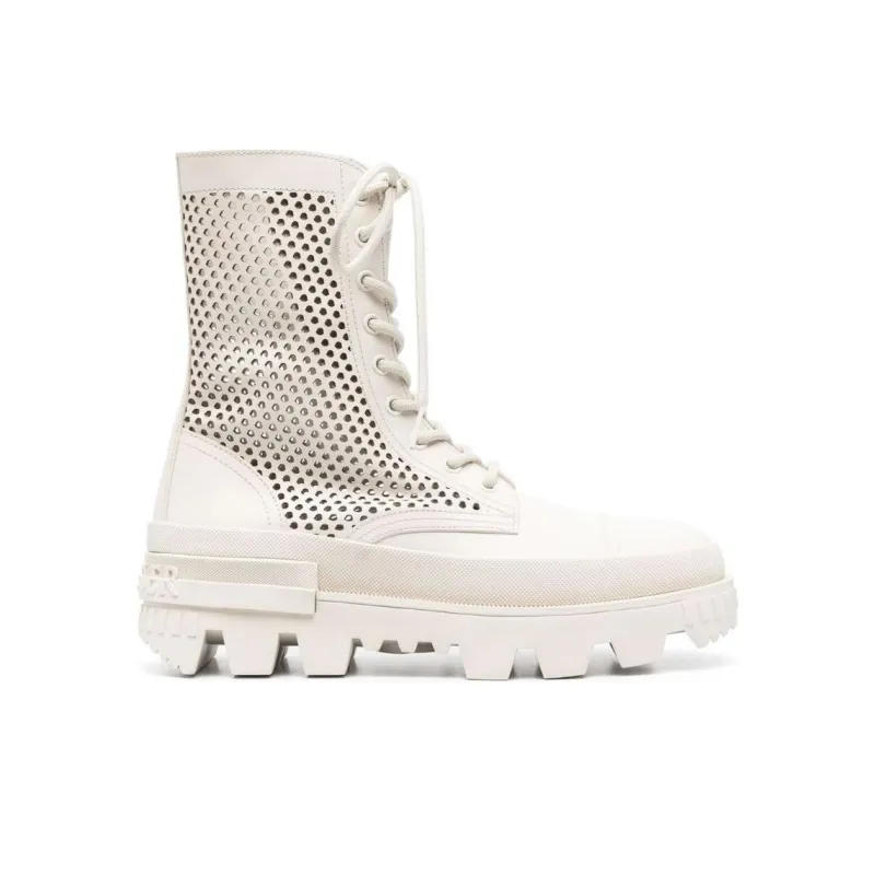Moncler Perforated Lace-up Boots-1