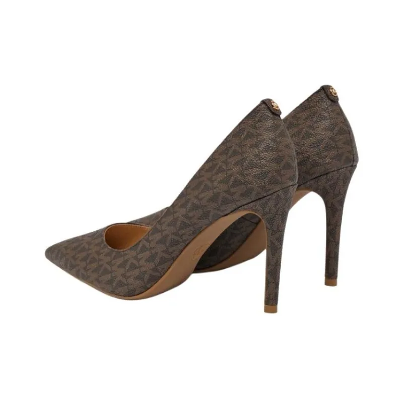 MICHAEL KORS Slim Heel High Heels 7.5cm Women's Umber-2