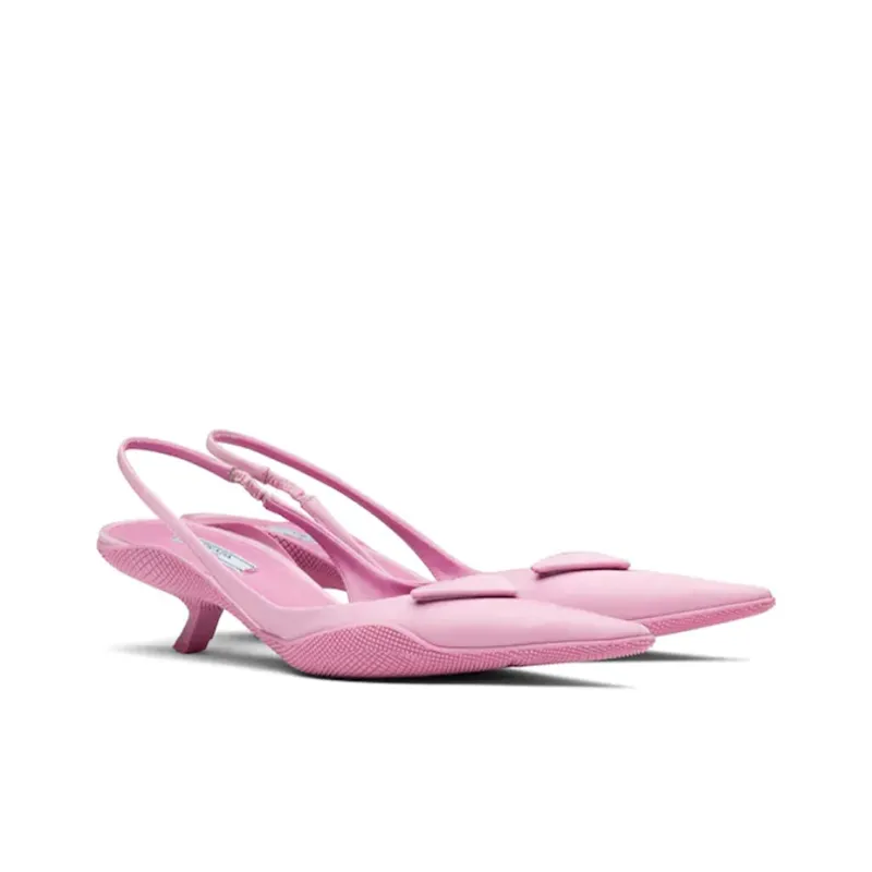 PRADA Slim Heel High Heels Women's Pink-2