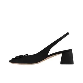 LOUIS VUITTON Shake Chunky Heel High Heels 5.5cm Women's Black
