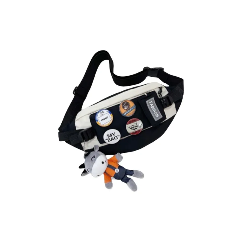 Worm's Home Nylon Fabric Sling Bag Regular Unisex Multicolor-1