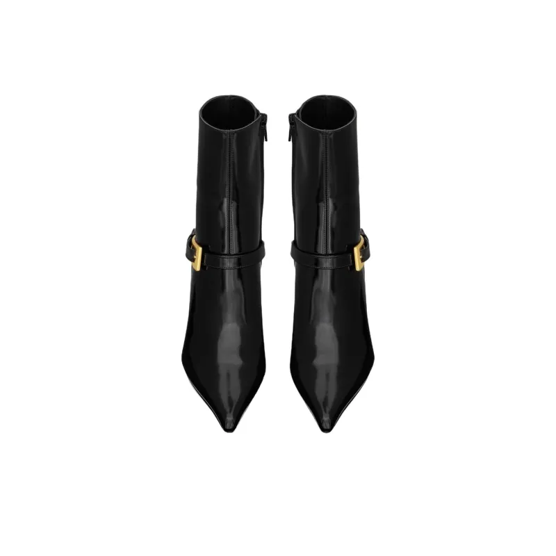 SAINT LAURENT Lee Pointed Toe Ankle Boots Women's-3