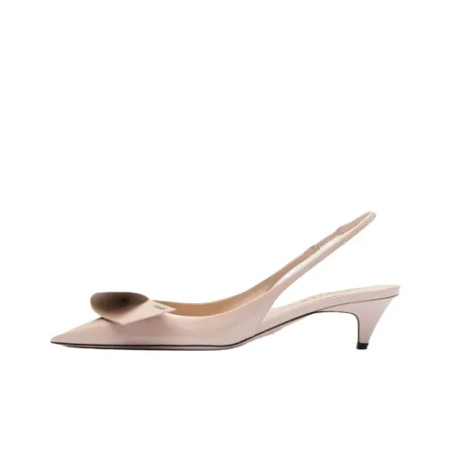 PRADA Logo-patch Pointed-toe Pumps