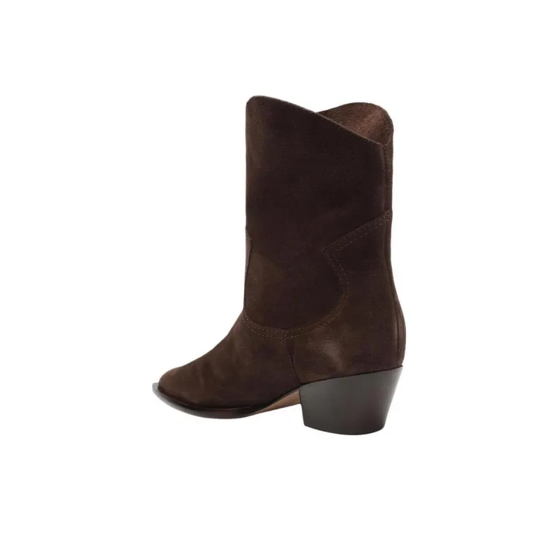 Schutz Tessie Ankle Boots 4.5cm Women's Brown-3