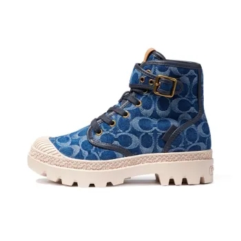COACH Trooper Ankle Boots Women's Denim Blue