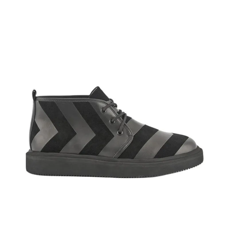 UNITED NUDE UN Geo Desert Ankle Boots Men's Black Gray Color-1