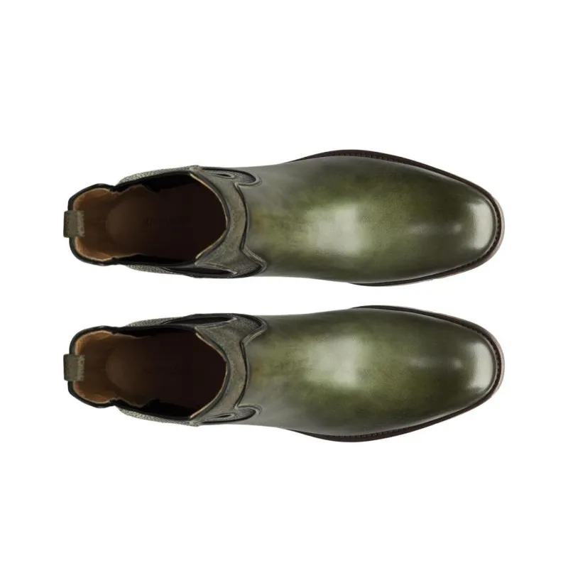 Magnanni Daniela Short Chelsea Boots Women's Green-3