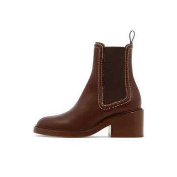 Chloe Short Chelsea Boots Women's Brown