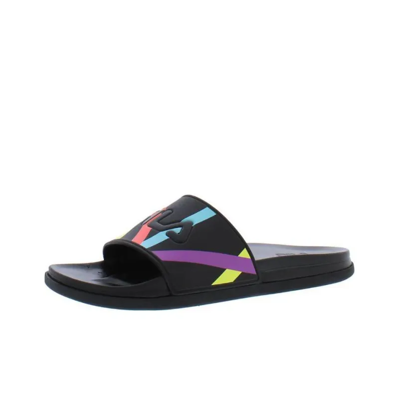 FILA DRIFTER Slip Resistant Abrasion Resistant Slide Slippers Women's Black-2