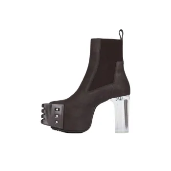 RICK OWENS/RO Grilled Short Chelsea Boots 12cm Men's Brown