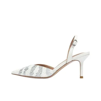 NICOLI Messina Slim Heel High Heels 7cm Women's White