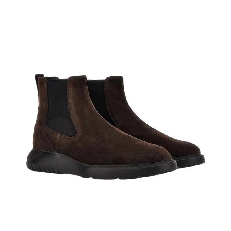 HOGAN Round Toe Ankle Boots-1