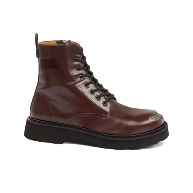 KENZO Kenzosmile Ankle Boots Men's Brown-1