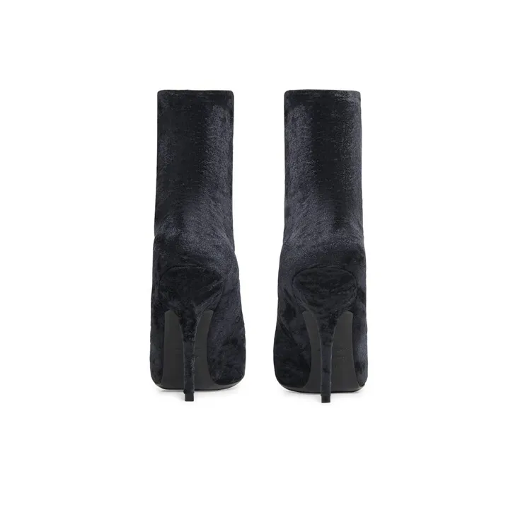 Balenciaga Knife Ankle Boots 11cm Women's Black-4