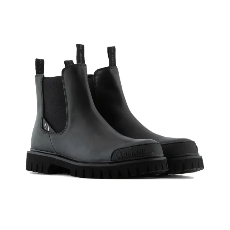 ARMANI EXCHANGE Calf-leather Ankle Boots-2