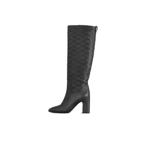 LOUIS VUITTON Knee-high Boots 8.5cm Women's Black