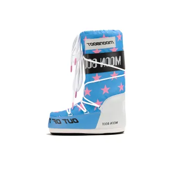 Moon Boot Icon Retrobiker Star print Boots