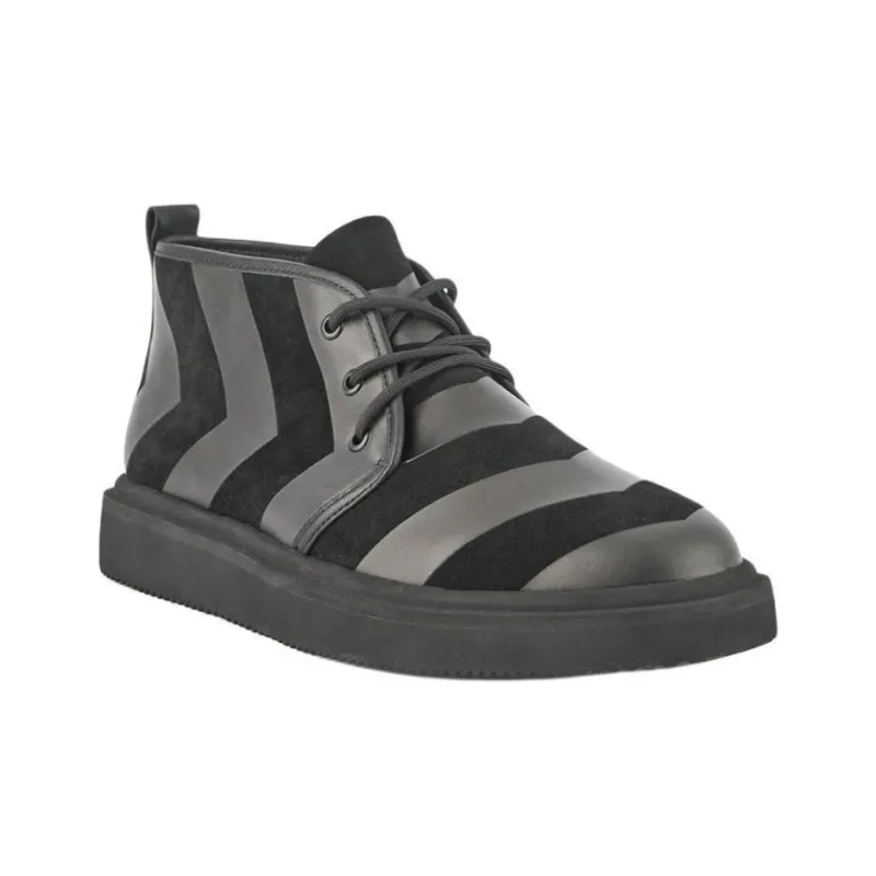 UNITED NUDE UN Geo Desert Ankle Boots Men's Black Gray Color-2
