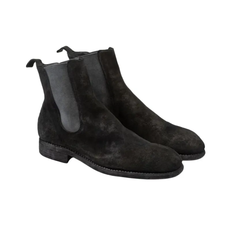 GUIDI Short Chelsea Boots Women's Umber-2