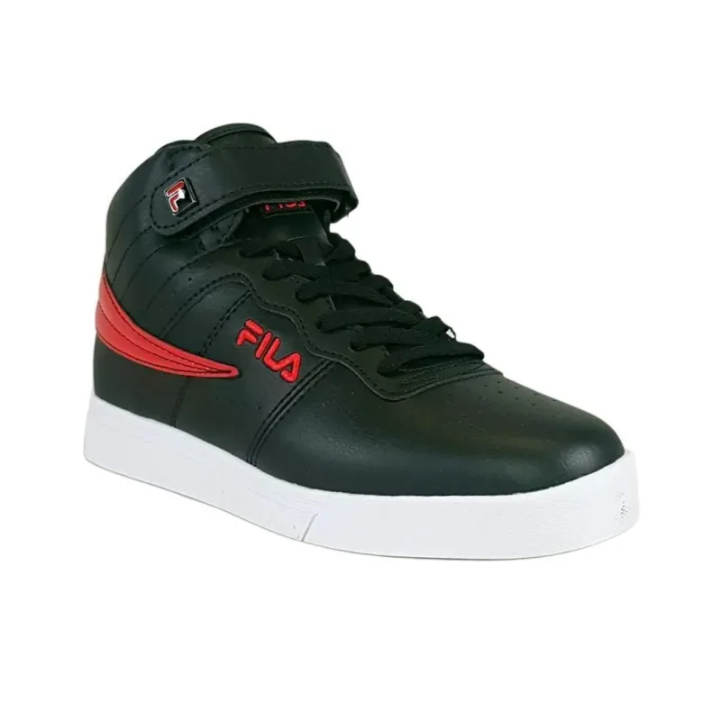 FILA Vulc 13 Anti-Slip Wear-Resistant Mid-Top Tennis Shoes Men's Black-2