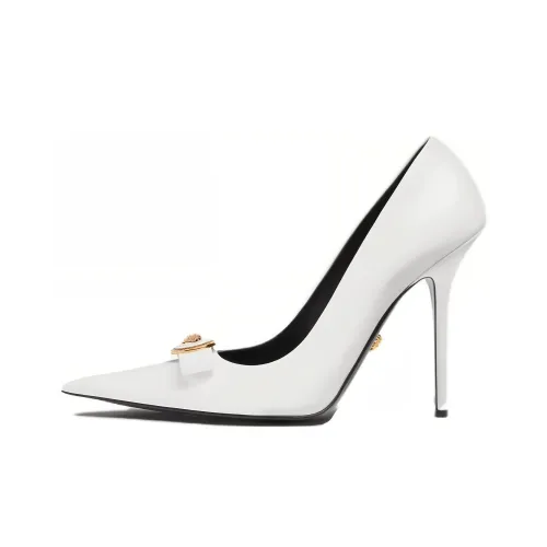 VERSACE Gianni Ribbon 110mm Patent Pumps