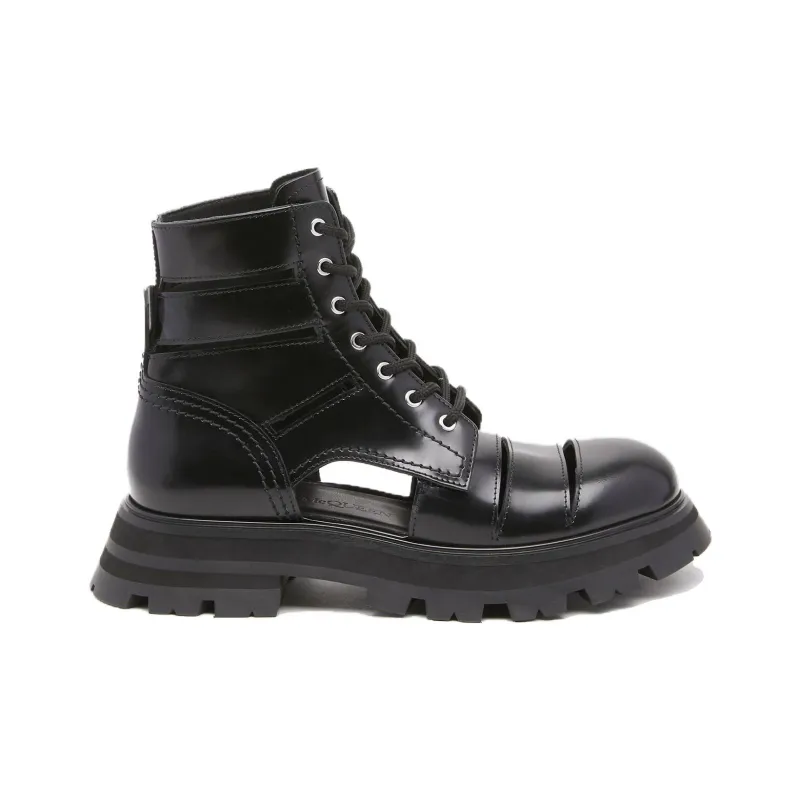 Alexander McQueen Lace-Up Ankle Boots Women's-1