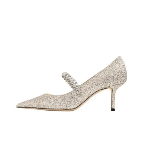 Jimmy Choo Bing Slim Heel High Heels 6.5cm Women's Gold