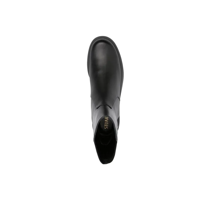 stuart weitzman 5050 Bold 30mm Leather Ankle Boots-4