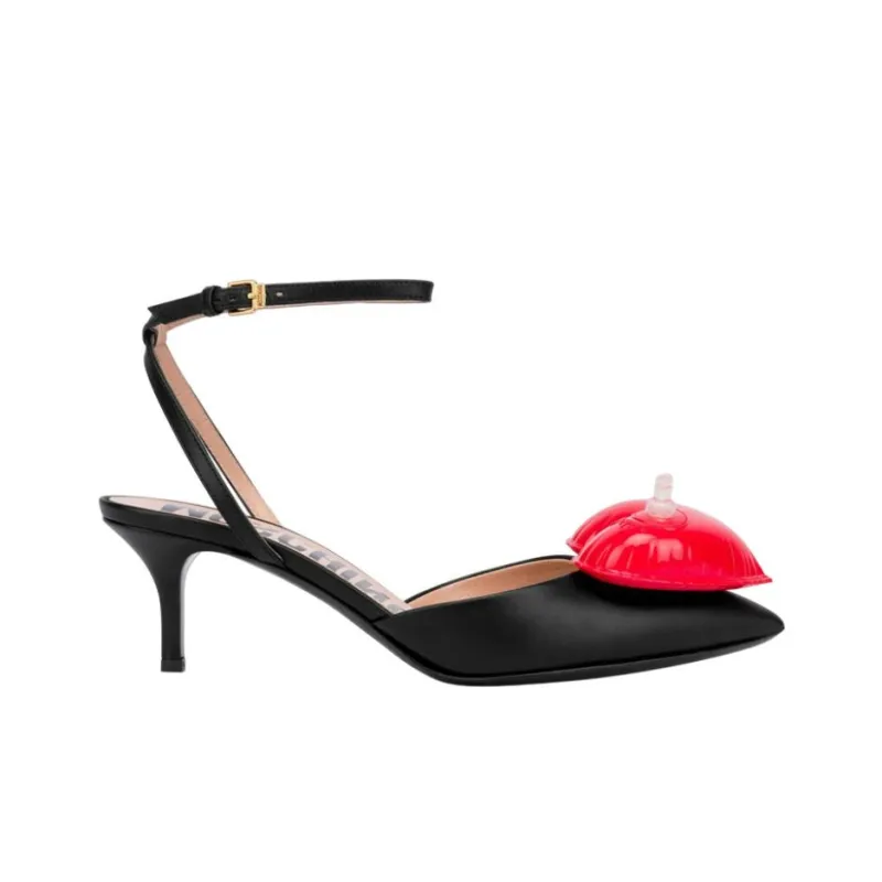 MOSCHINO Slim Heel High Heels 6.5cm Women's Black-1