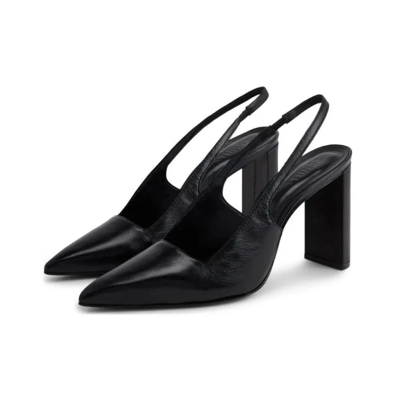 Schutz Pointed-toe Slingback Leather Pumps-2