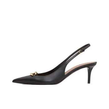 Valentino VLogo Signature Pointed Toe Slingback Pumps