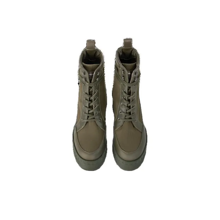 LOUIS VUITTON Laureate Ankle Boots 6cm Women's Khaki Green-3