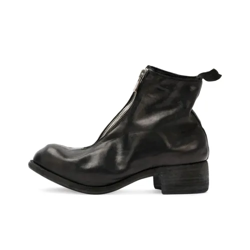 GUIDI 40mm Zip up Leather Ankle Boots